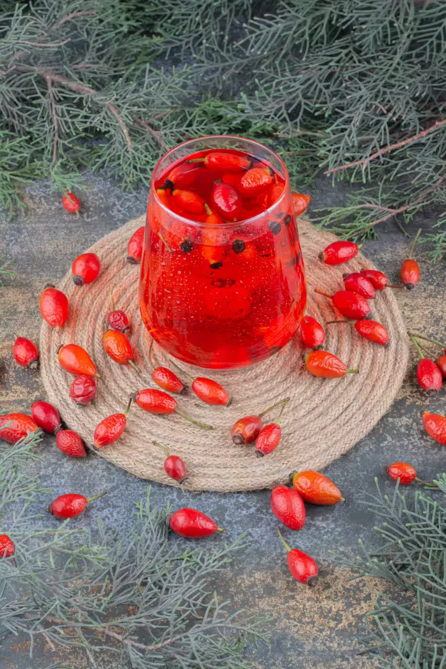 glass-red-juice-marble-background-high-quality-photo